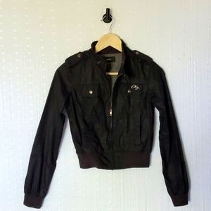 OBEY black moto bomber members only zip jacket